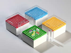 EPPi� Kryo Box 81H / 9x9 cells, Height 95 mm fix