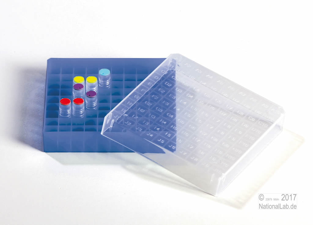 EPPi� Kryobox 0.5 / 10x10 dividers, Height 34 mm fix. 