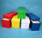 CellBox Box Mini lang, H�he 128 mm, mit eingelegtem 3x6 Rastereinsatz (H�he 90 mm)