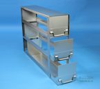 BRAVO 130 Schrankeinsch�be f�r alle Boxen bis 133x133x133 mm, offene Bauform, Klappgriff, mit Auszugstop, Schubladenb�den offen