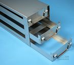 EPPi� 45 + 50 Schrankeinsch�be f�r alle Boxen bis 133x133x53 mm, offene Bauform, Klappgriff, mit Auszugstop, Schubladenb�den offen