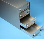 EPPi� 45 + 50 Schrankeinsch�be f�r alle Boxen bis 133x133x53 mm, geschlossene Bauform, Klappgriff, mit Auszugstop, Schubladenb�den geschlossen