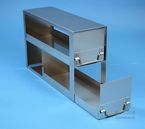 ALPHA 130 Schrankeinsch�be f�r alle Boxen bis 136x136x133 mm, offene Bauform, Klappgriff, mit Auszugstop, Schubladenb�den geschlossen