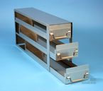 BRAVO 75 Schrankeinsch�be f�r alle Boxen bis 133x133x78 mm, offene Bauform, Klappgriff, mit Auszugstop, Schubladenb�den geschlossen