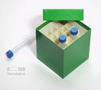 CellBox Box Mini, H�he 128 mm, mit eingelegtem 5x5 Rastereinsatz (H�he 90 mm)