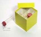 CellBox Box Mini, H�he 128 mm, mit eingelegtem 3x3 Rastereinsatz (H�he 90 mm)